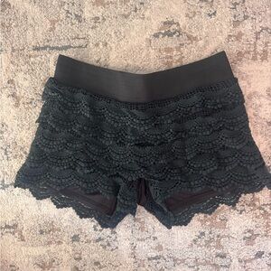 Charlotte Russe Black Lace shorts